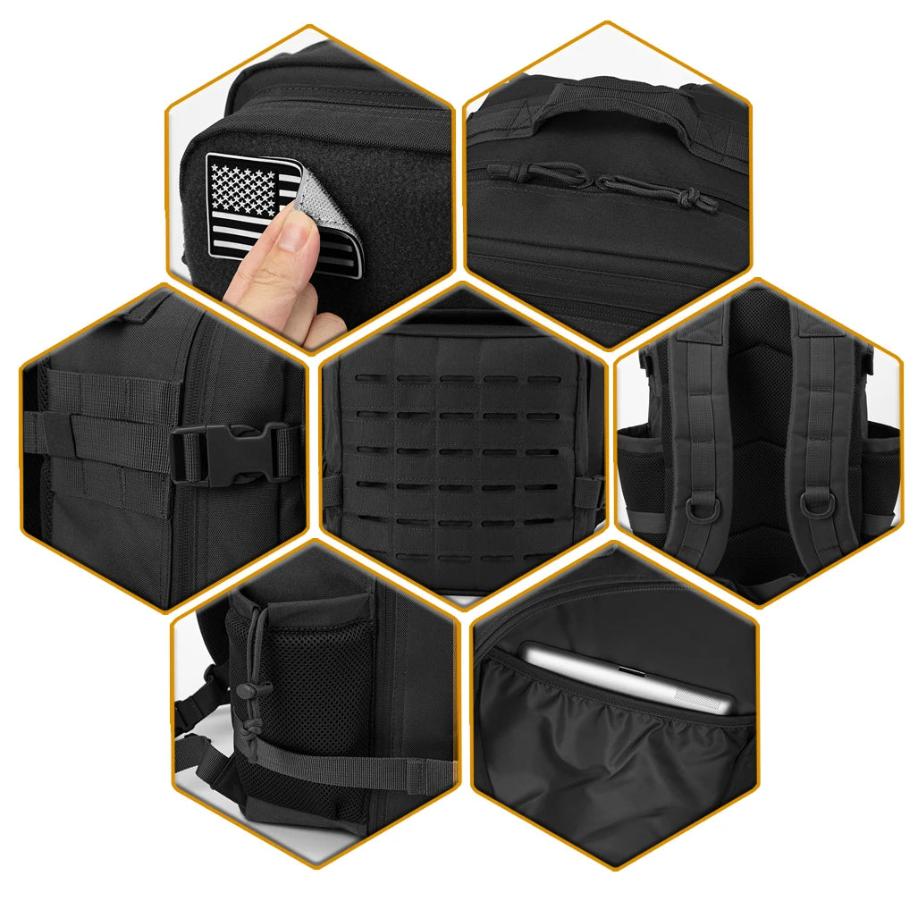 LOCO GEAR DayStrike 25L Tactical Backpack